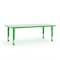 Flash Furniture Rectangle Preschool Table, Green, 23-5/8"x47-1/4", Plastic, Steel, Green YU-YCY-060-RECT-TBL-GREEN-GG - alternate 1